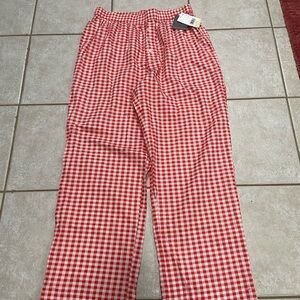 Grayson Threads Red and White Checkered Pants